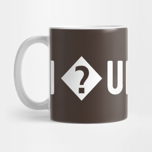 I love unicode - Funny Programming Jokes - Dark Color Mug